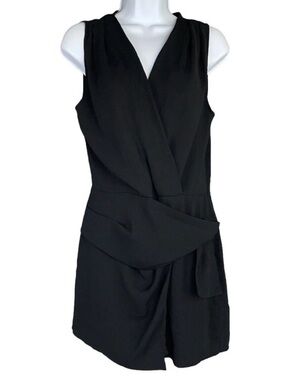 Zara Basic Collection Black Romper - Size Medium 🖤✨